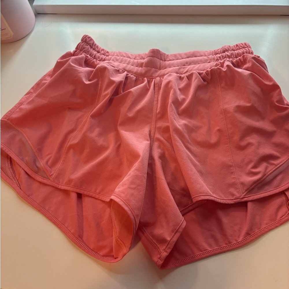 Women's Pink Athletic Shorts 4in